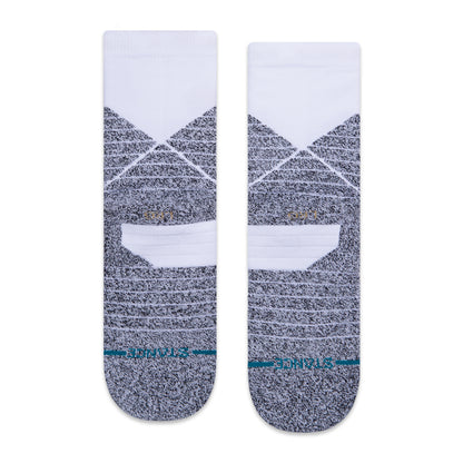 Stance Icon Sport Qtr Socks (Large, White)