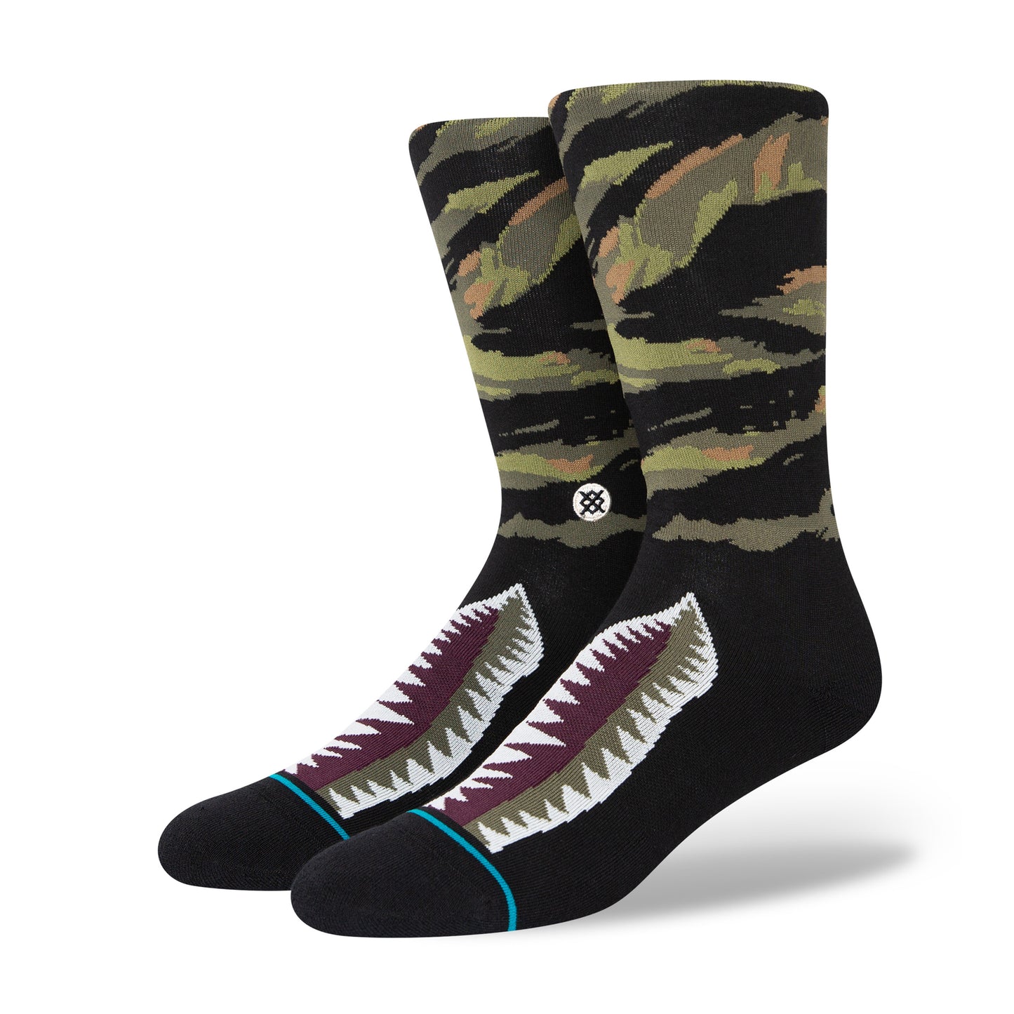 Stance Warbird Crew Socks (X-Large, Burgundy)