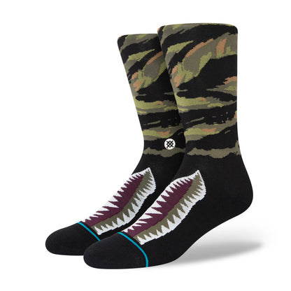 Stance Warbird Crew Socks (X-Large, Burgundy)