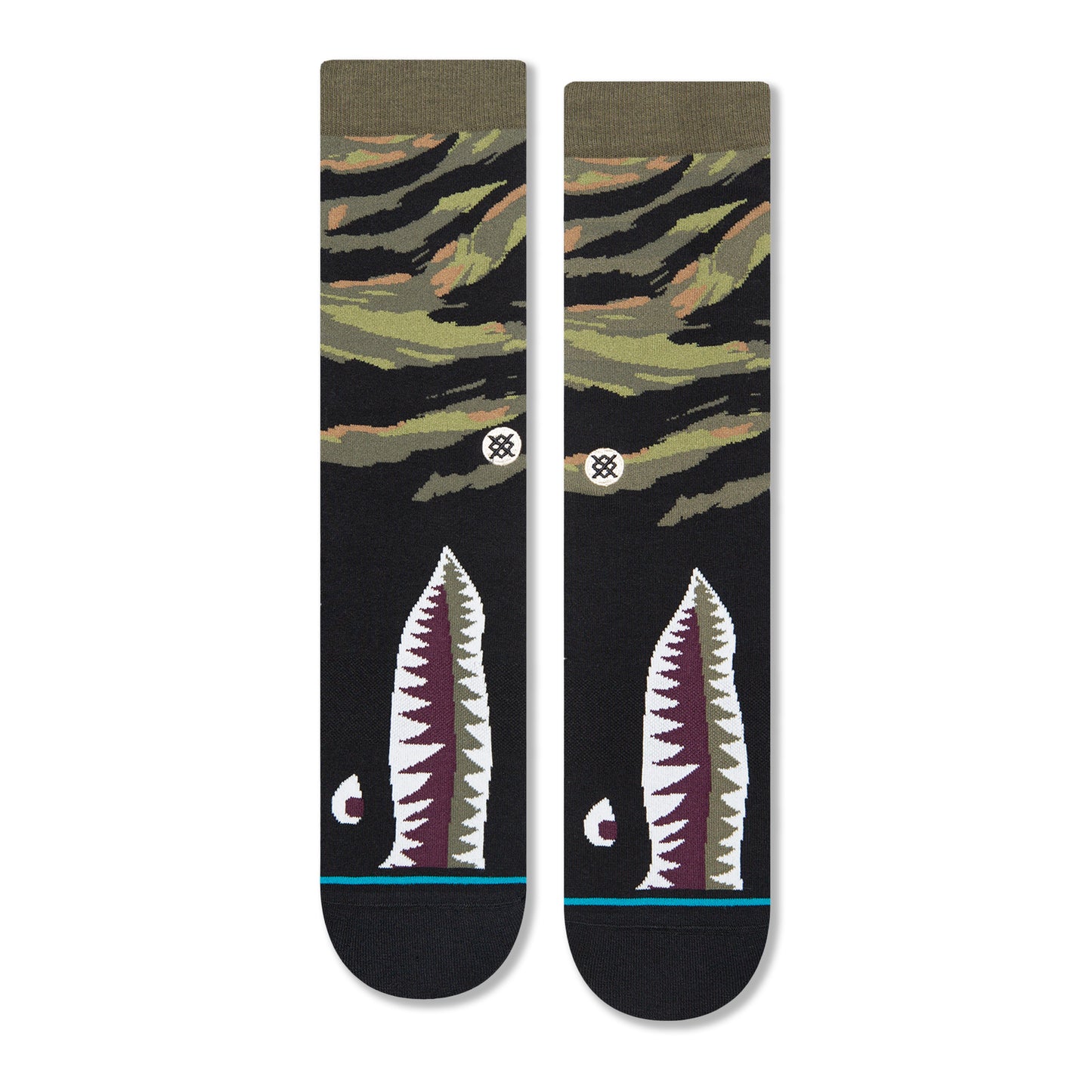 Stance Warbird Crew Socks (X-Large, Burgundy)