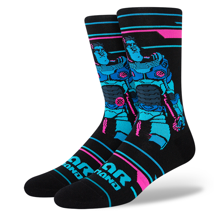 Stance Lightyear Crew Socks (Medium, Black)