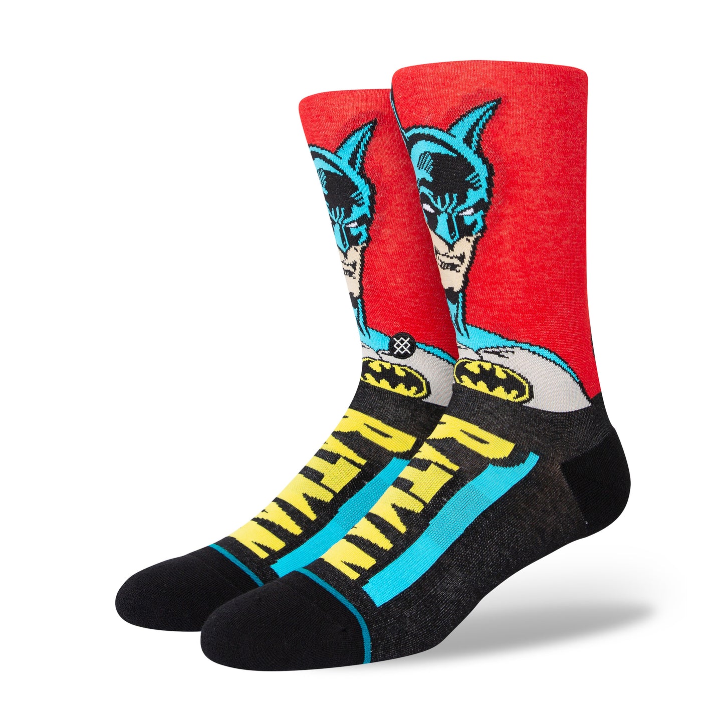 Stance Batman Comic Crew Socks (Small, Black)