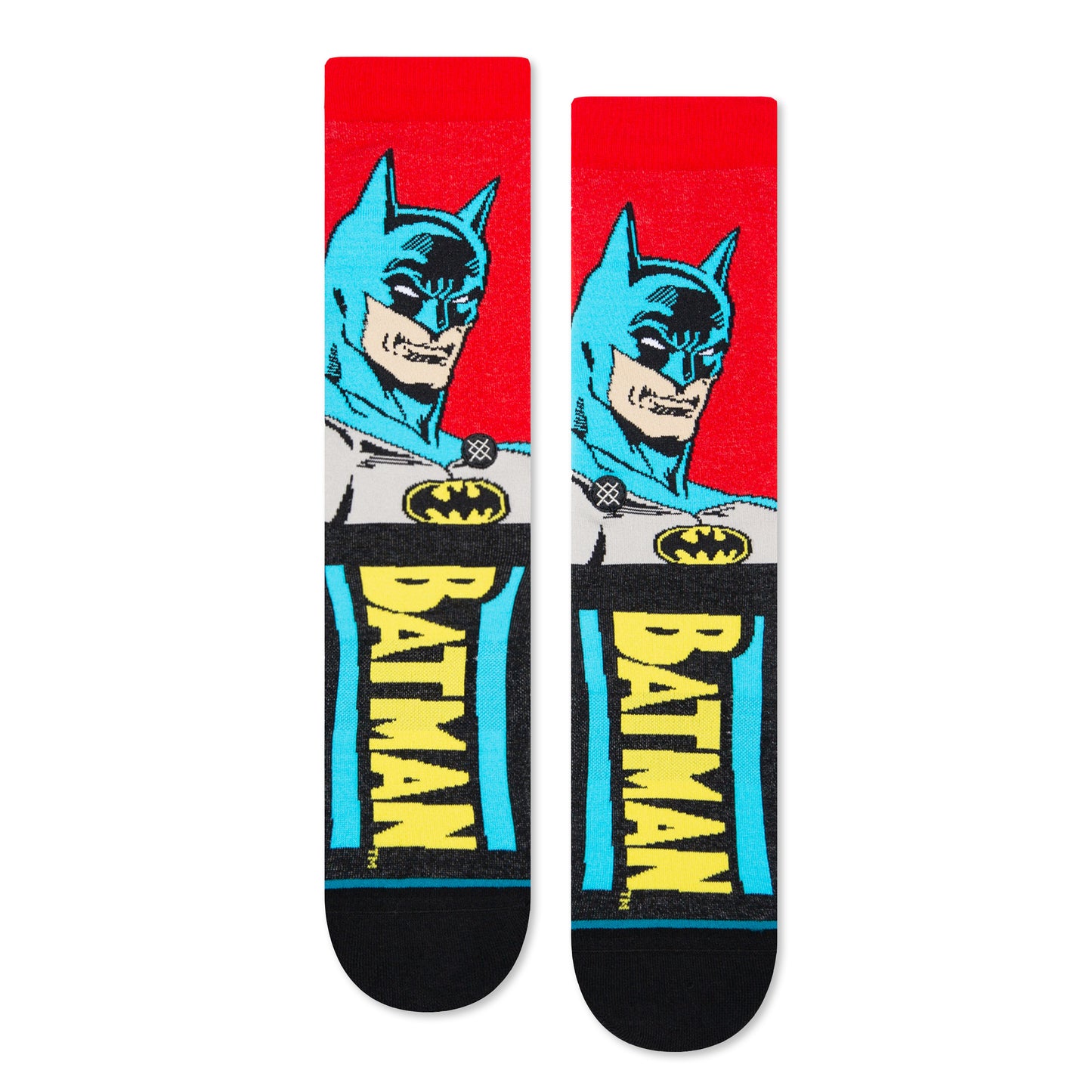 Stance Batman Comic Crew Socks (Small, Black)