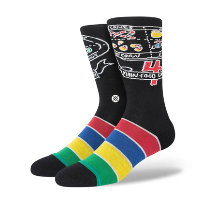 Stance Food Groups Crew Socks (Large, Black)