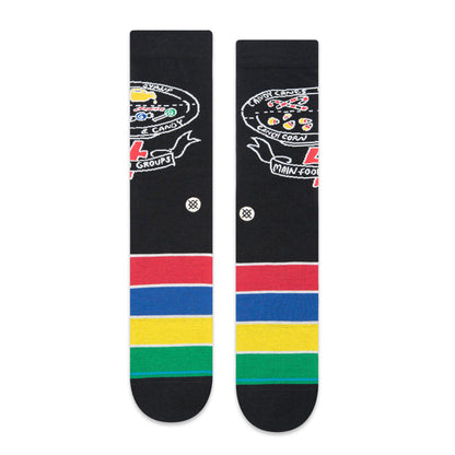 Stance Food Groups Crew Socks (Large, Black)