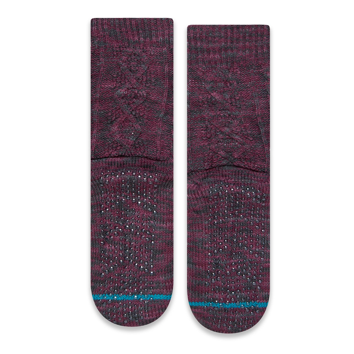 Stance Habitat Crew Socks (Medium, Burgundy)