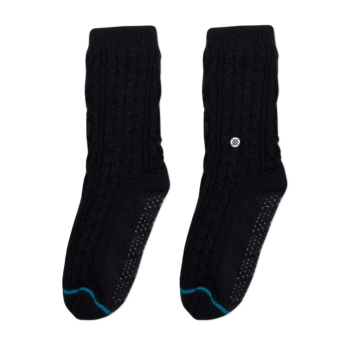 Stance Rowan Slipper Crew Socks (Medium, Black)