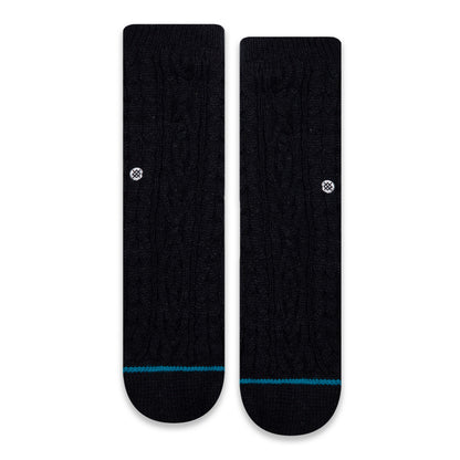 Stance Rowan Slipper Crew Socks (Medium, Black)