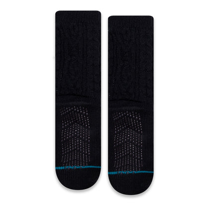 Stance Rowan Slipper Crew Socks (Large, Black)