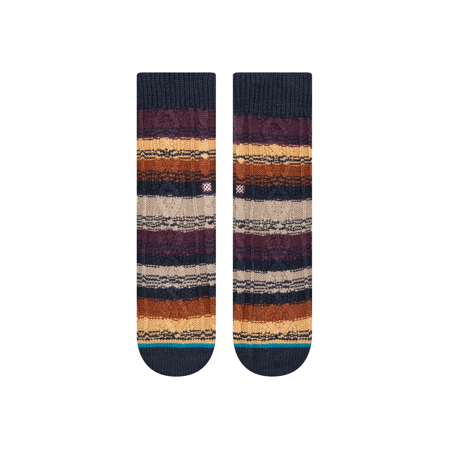 Stance Toasted Crew Socks (Medium, Burgundy)