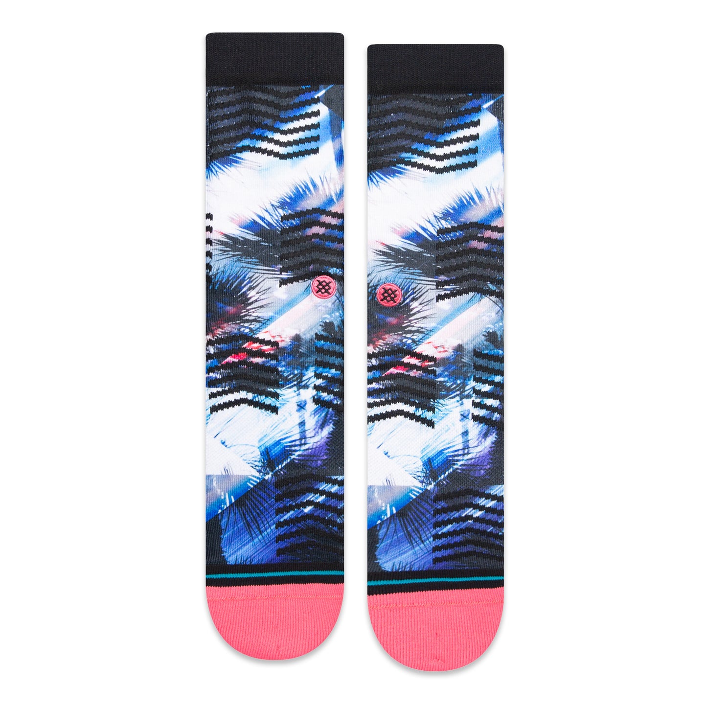 Stance Crew Palm Chevron Socks (Large, Black)