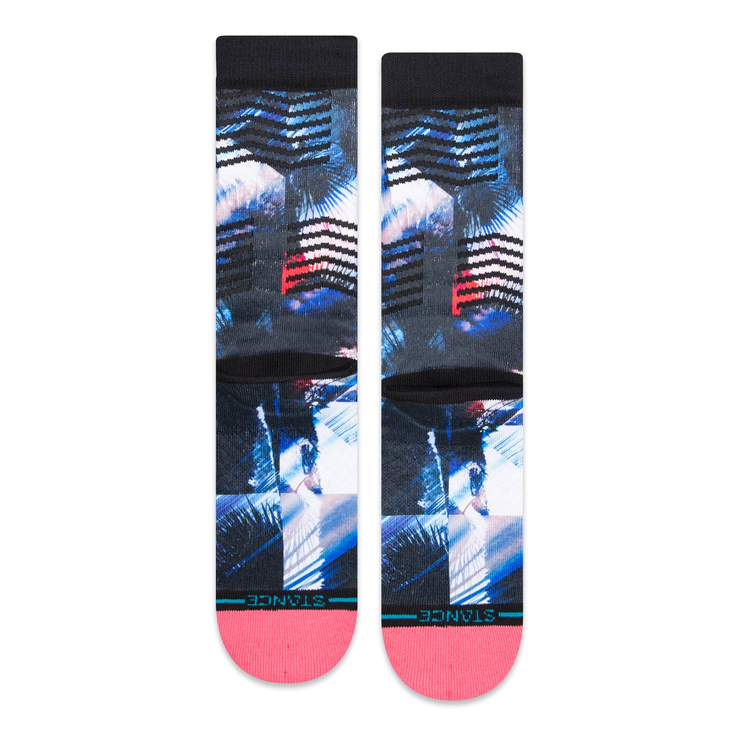 Stance Crew Palm Chevron Socks (Large, Black)