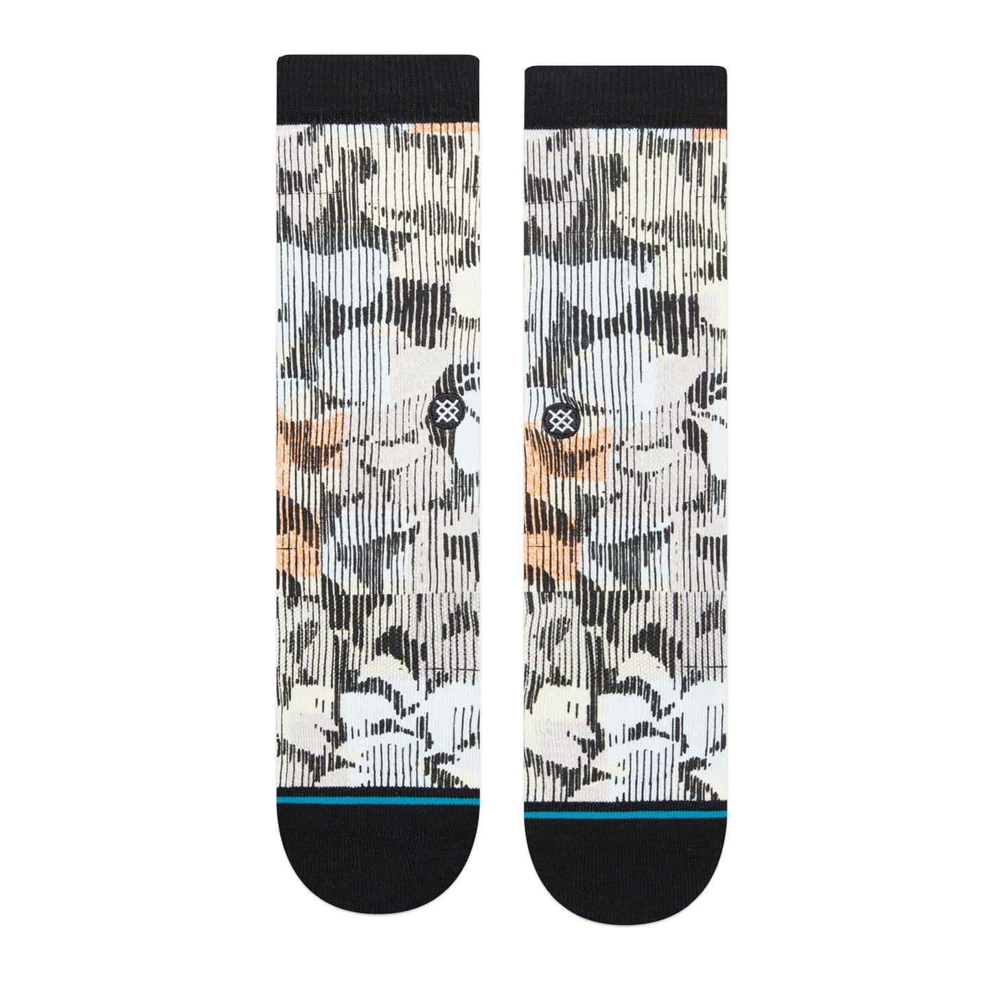 Stance Vine Crew Socks (Medium, Washed Black)