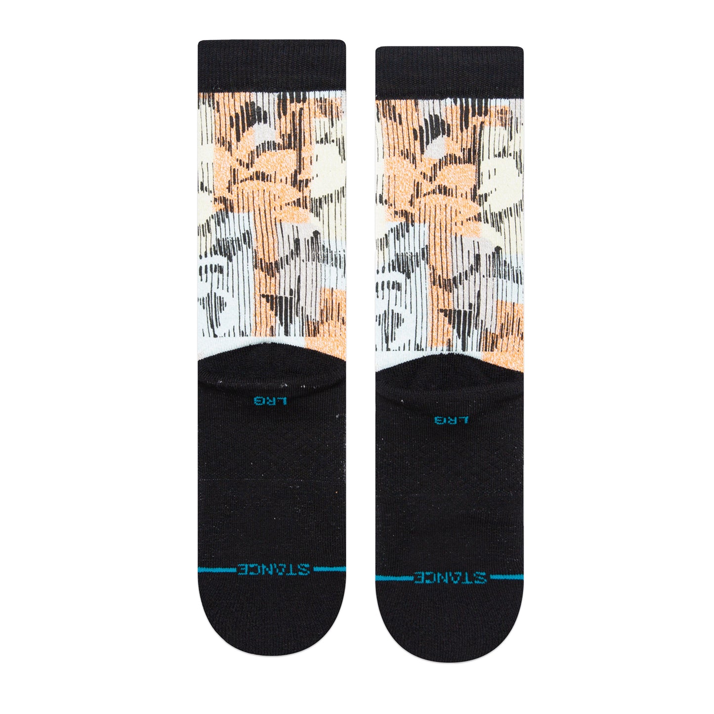 Stance Vine Crew Socks (Medium, Washed Black)