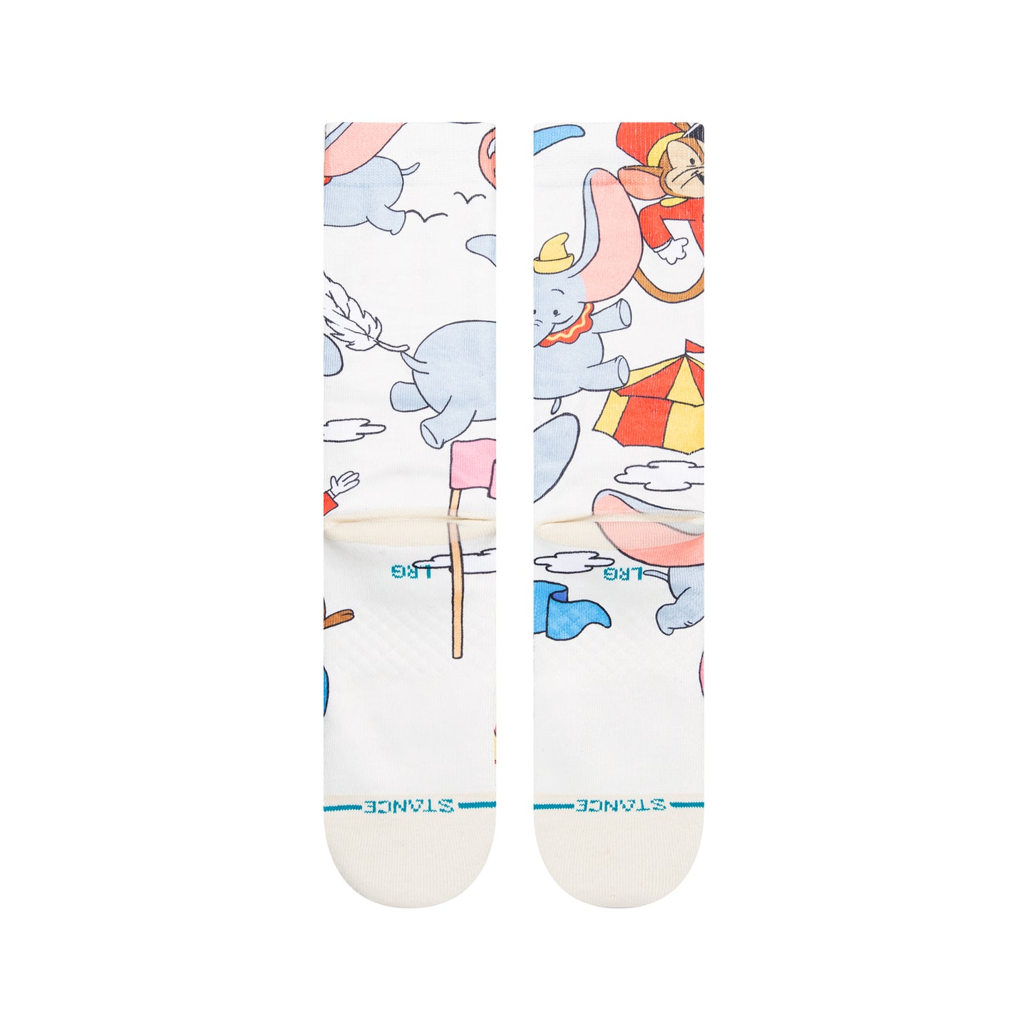Stance Dumbo By Travis Crew Socks (Small, Off White)