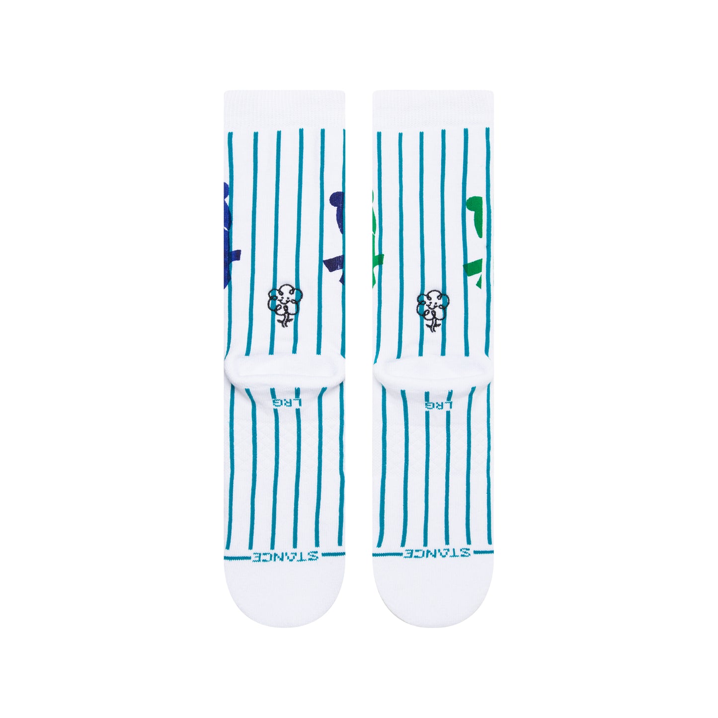 Stance Love Your Mind Crew Socks (Medium, White)