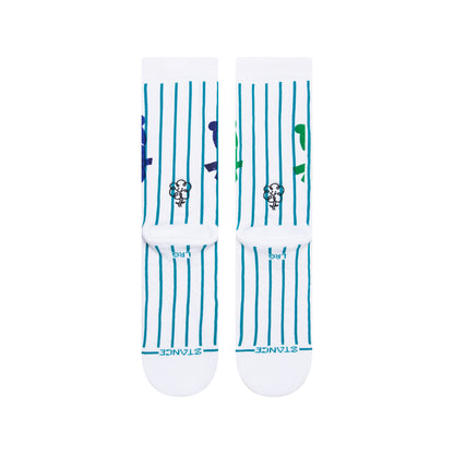 Stance Love Your Mind Crew Socks (Medium, White)