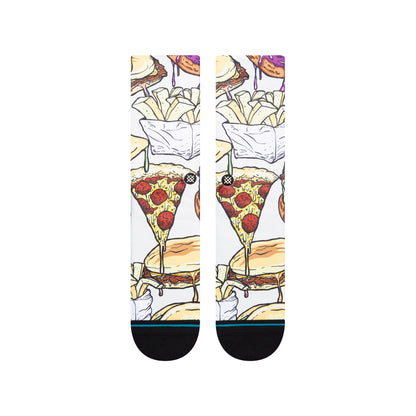 Stance Neen Crew Socks (Medium, Vintage White)