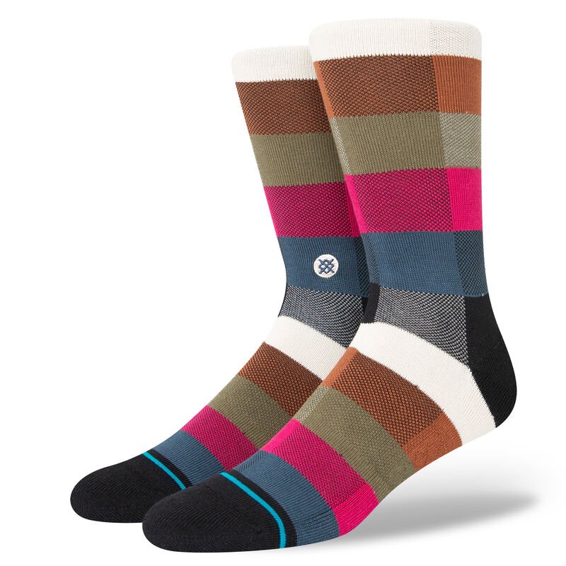 Stance Cryptic Crew Socks (Large, Black)