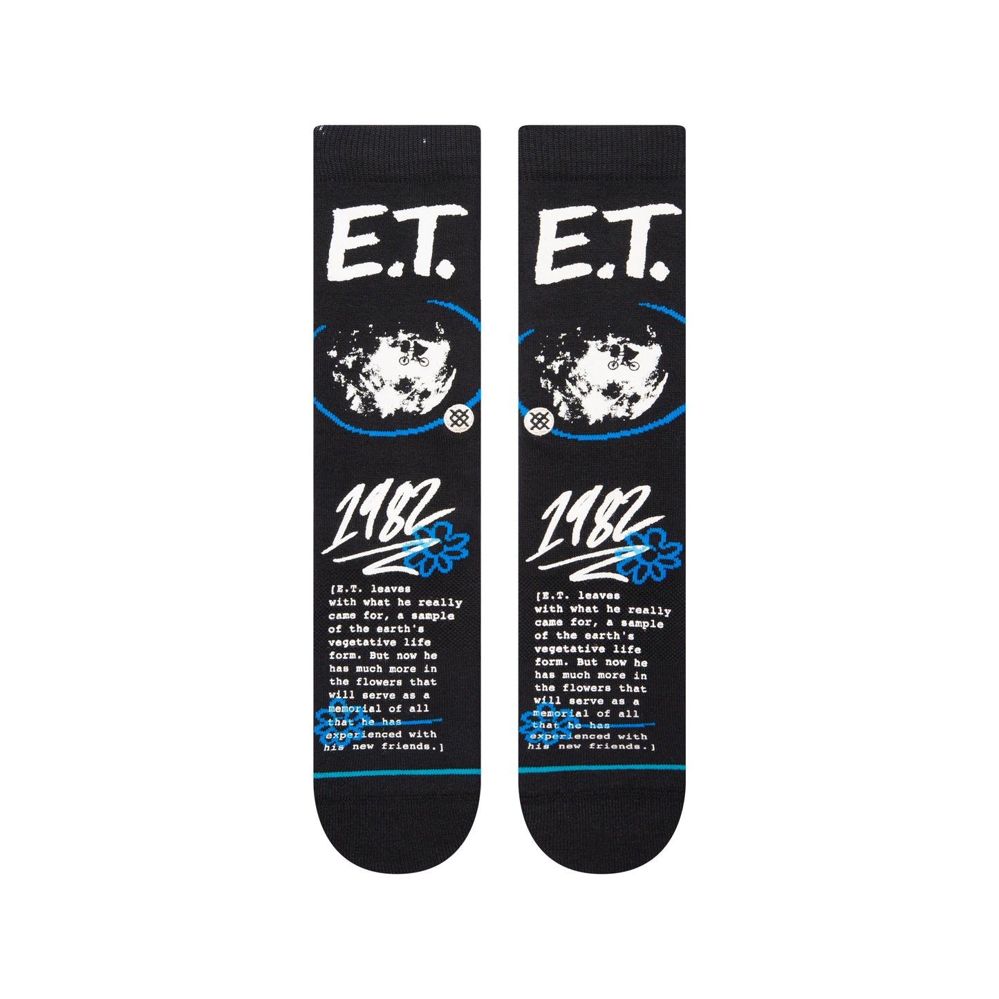 Stance Extra Terrestrial Crew Socks (Medium, Black)
