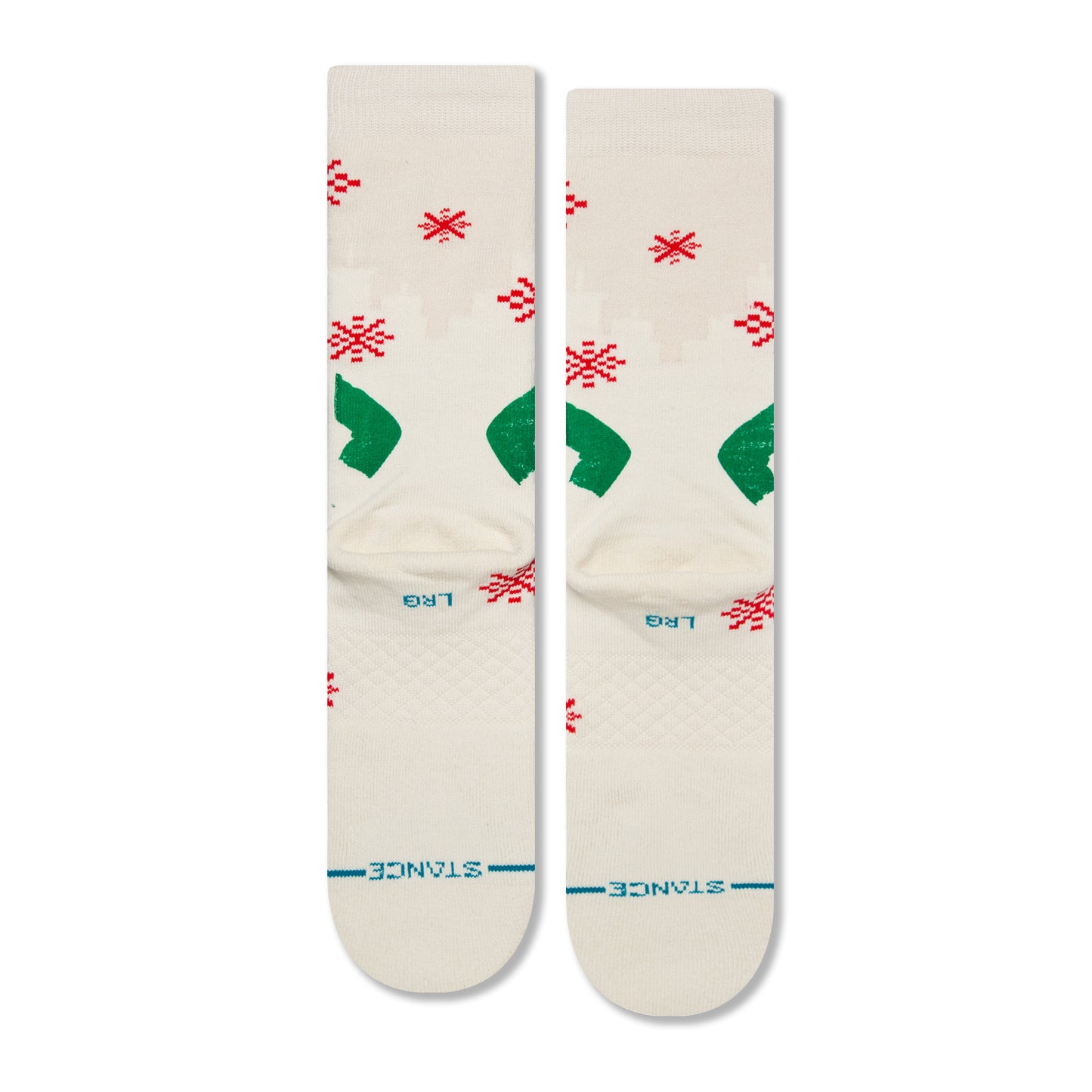 Stance Buddy The Elf Crew Socks (Small, Offwhite)
