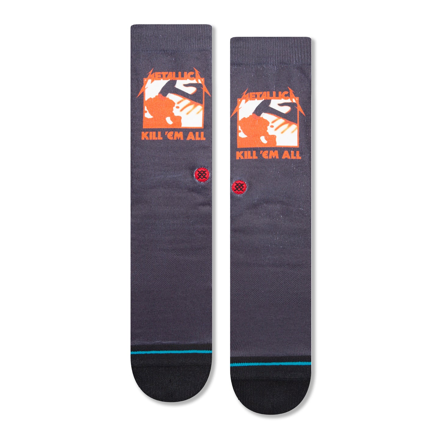 Stance Kill Em Dead Crew Socks (Medium, Black)