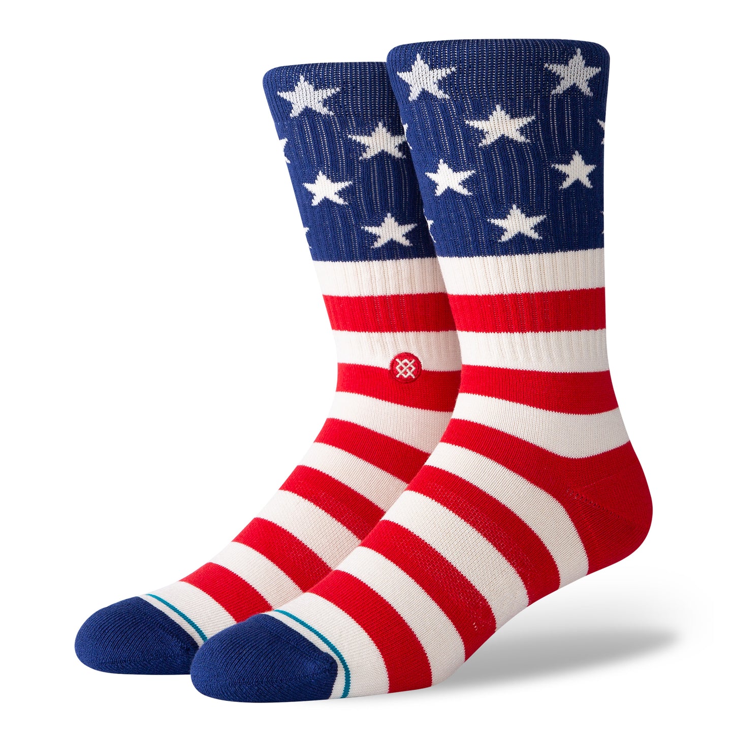Stance Men's Sock The Fourth ST Crew, Red, Large