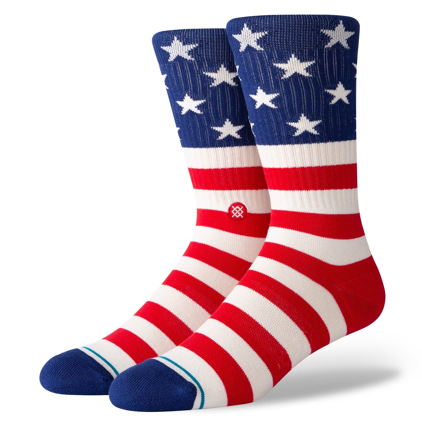 Stance Men's Sock The Fourth ST Crew, Red, Large