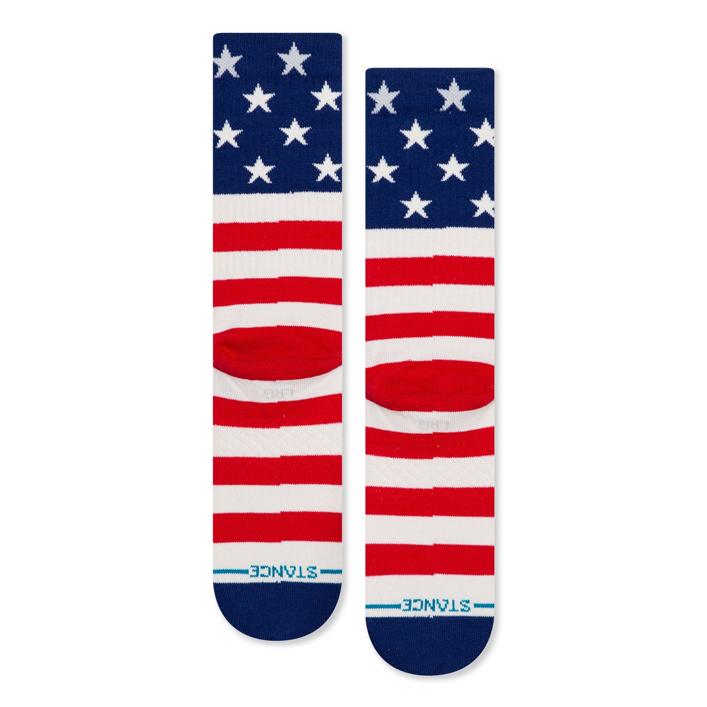 Stance Men's Sock The Fourth ST Crew, Red, Large