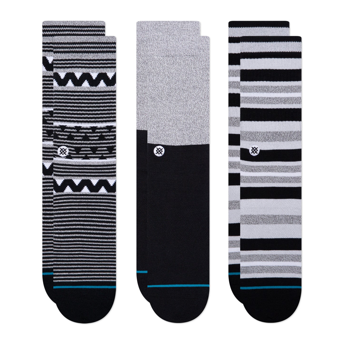 Stance Crew Albie Socks [3 Pack] (Medium)