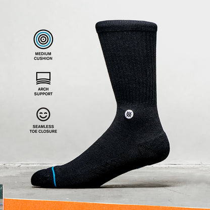 Stance Crew Destin Socks [3 Pack] (Medium, Grey)
