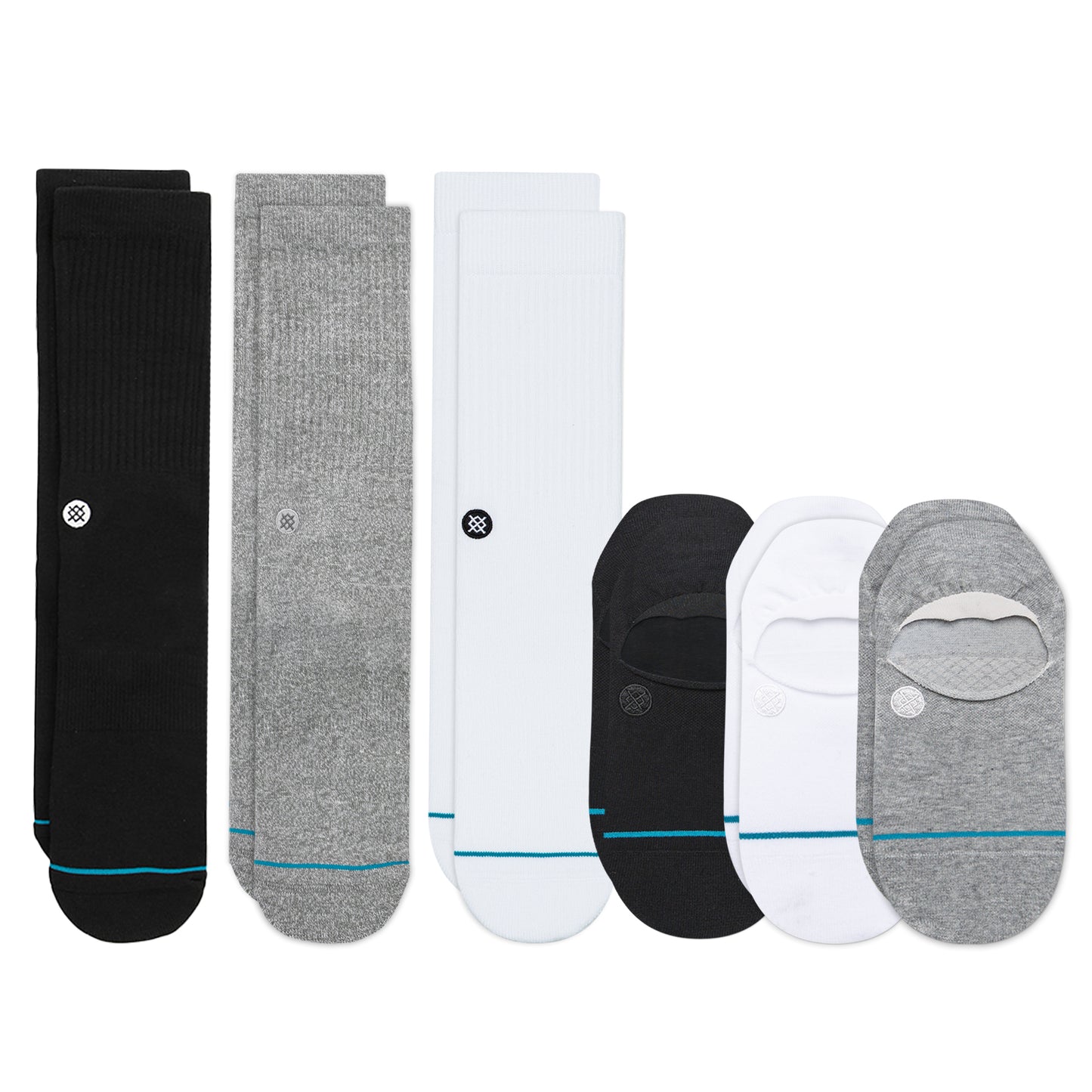 Stance Icon Mixed Socks [6 Pack] (Large, Multi)