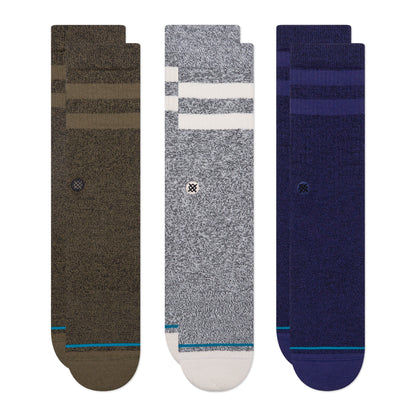 Stance Crew The Joven Socks [3 Pack] (Small, Grey)