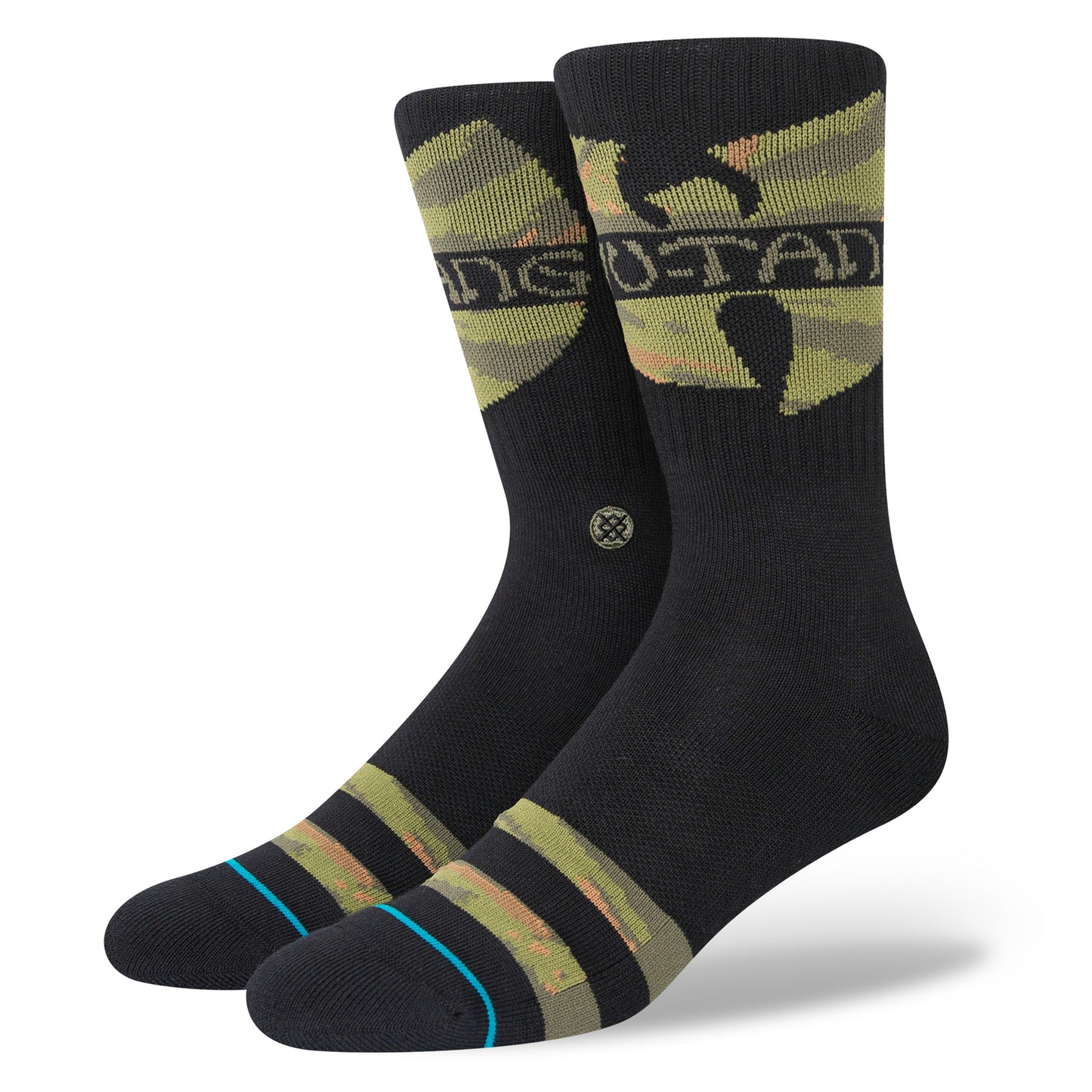 Stance Clan In Da Front Crew Socks (Medium, Black)