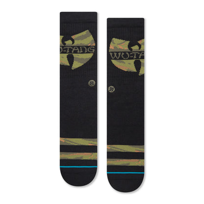 Stance Clan In Da Front Crew Socks (Medium, Black)