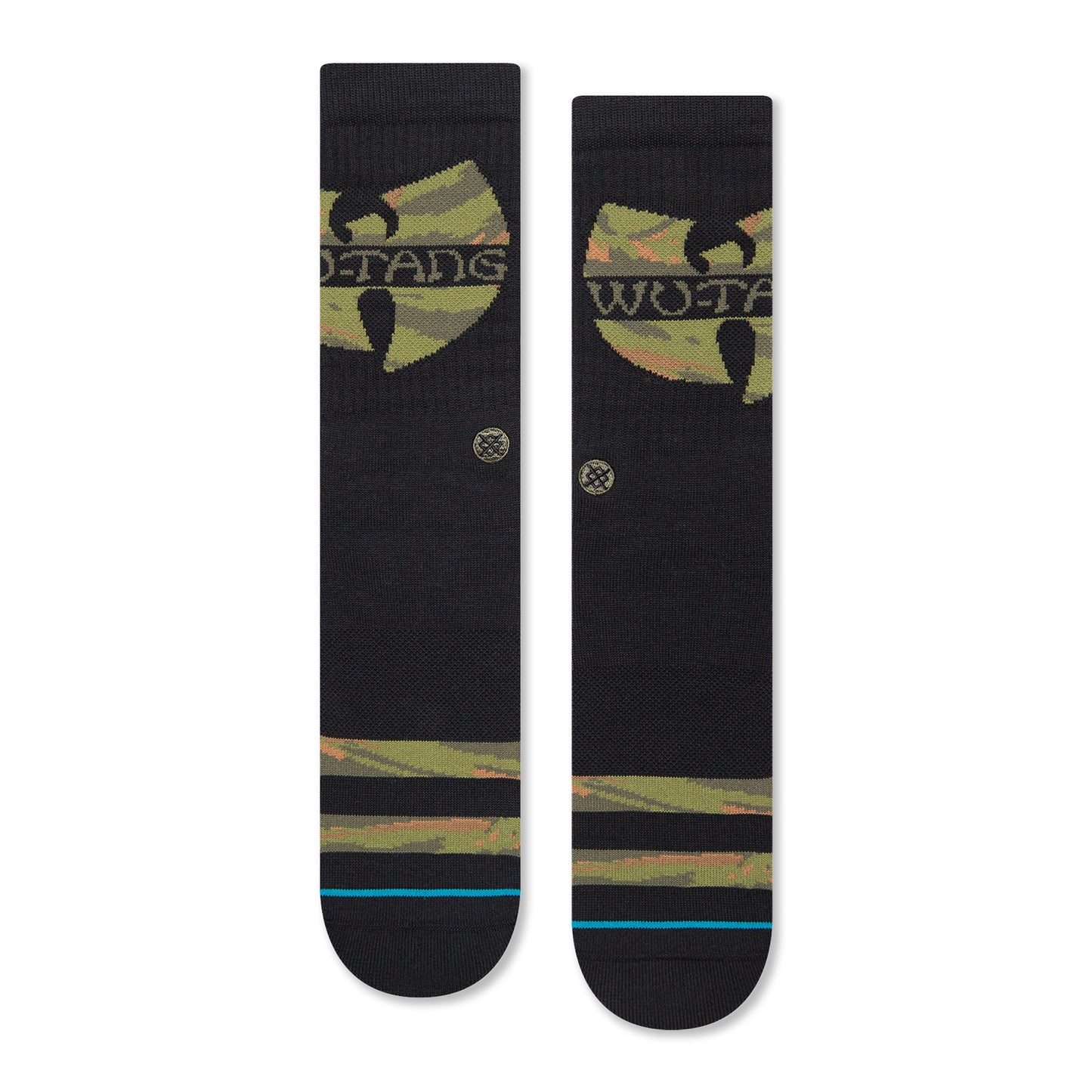 Stance Clan In Da Front Crew Socks (Medium, Black)