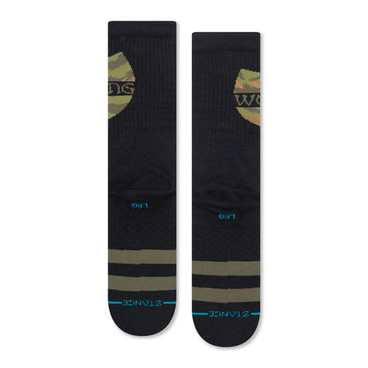 Stance Clan In Da Front Crew Socks (Medium, Black)