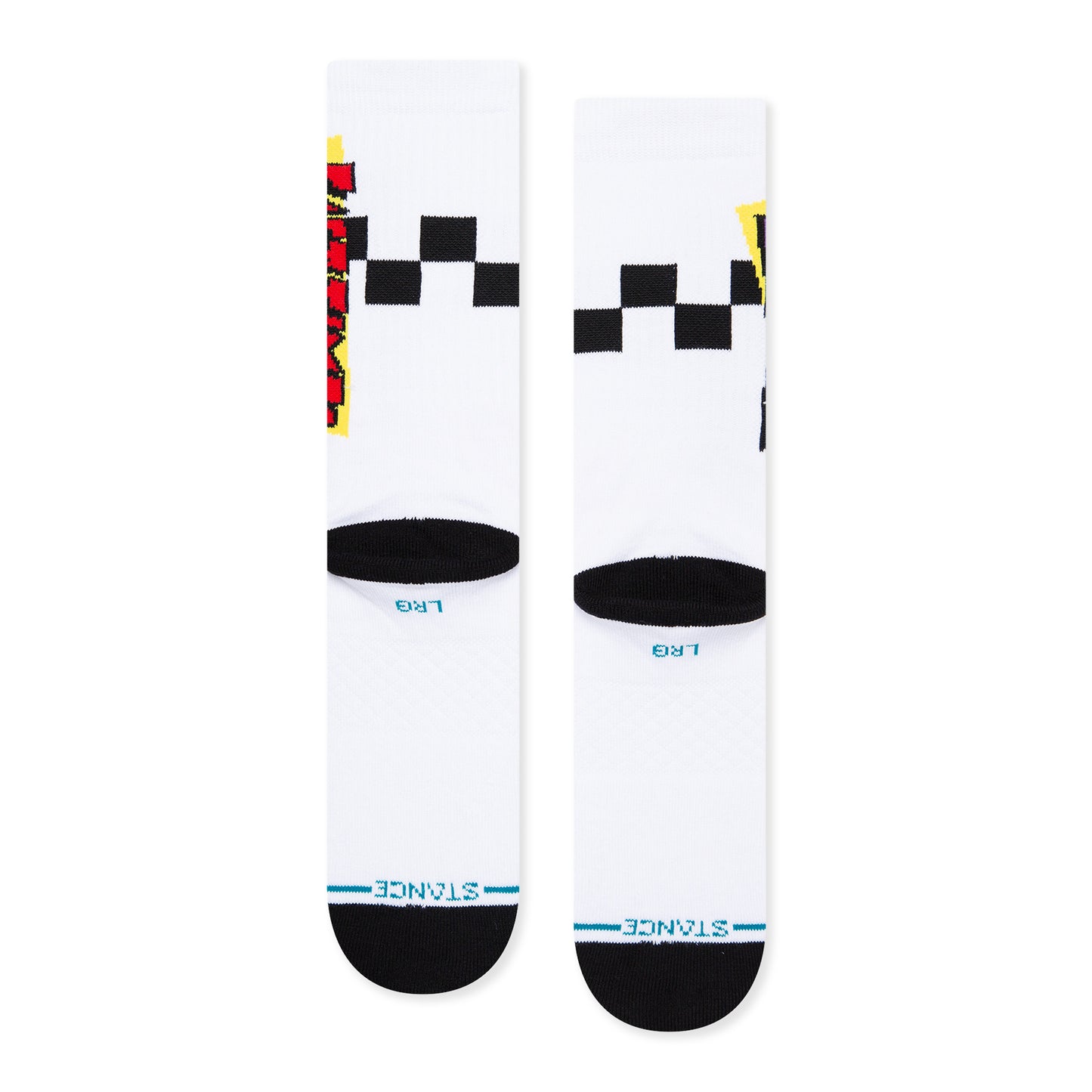 Stance Gnarly Crew Socks (Medium, White)