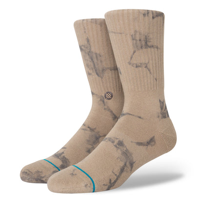 Stance Hue Crew Socks (Medium, Grey)