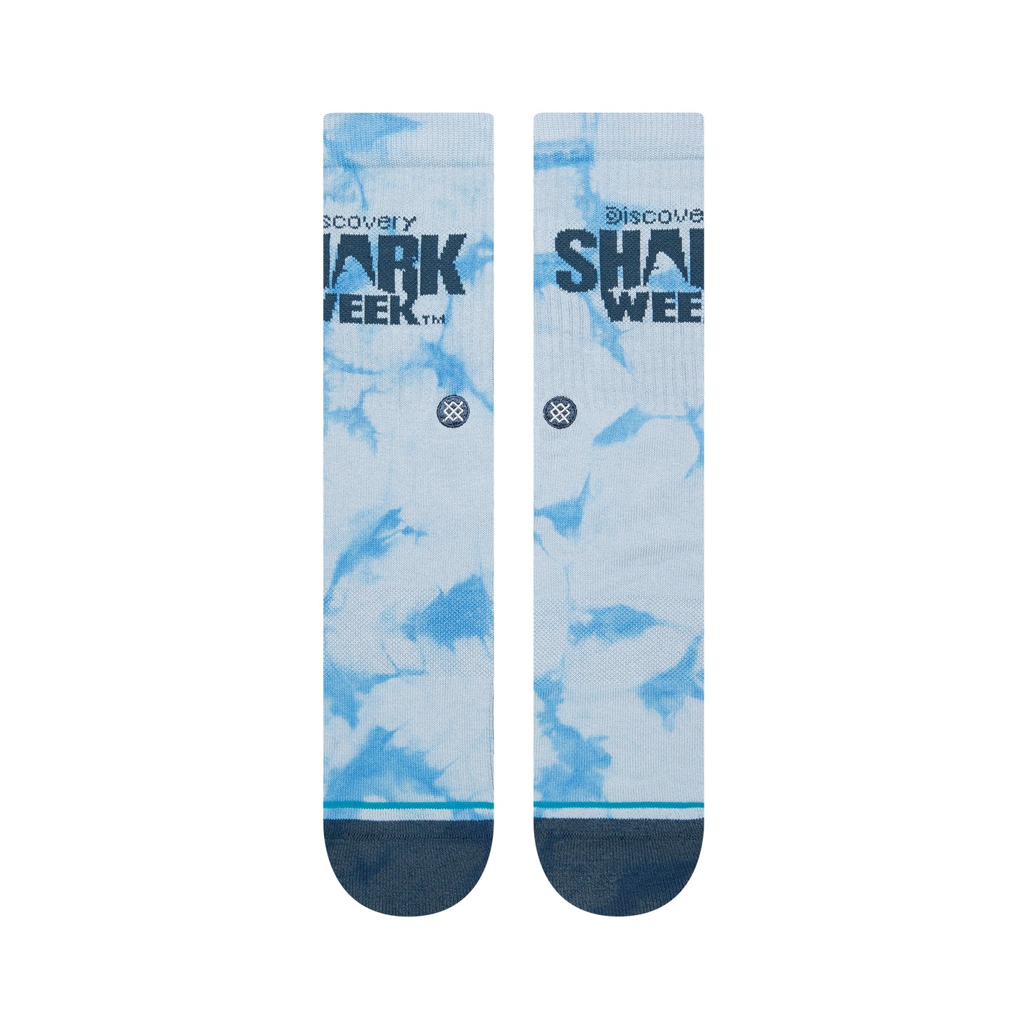 Stance Shark Week Crew Socks (Medium, Blue)