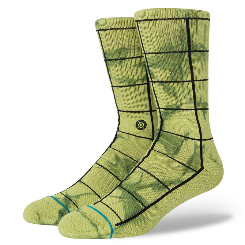 Stance Graphed Crew Socks (Medium, Green)