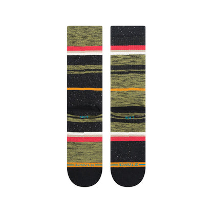 Stance Sleighed Crew Socks (Large, Olive)