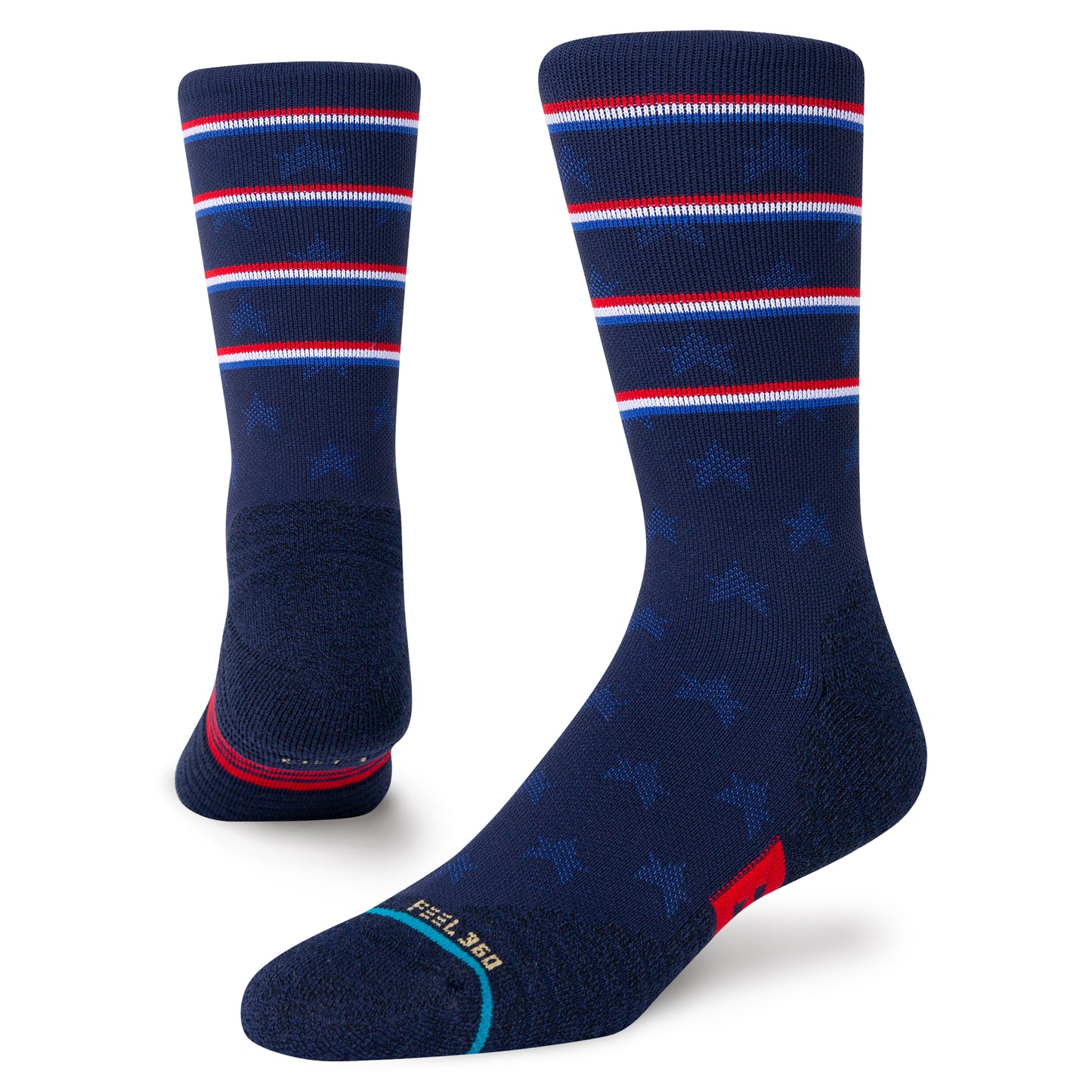 Stance Independence Crew Socks (Medium, Navy)