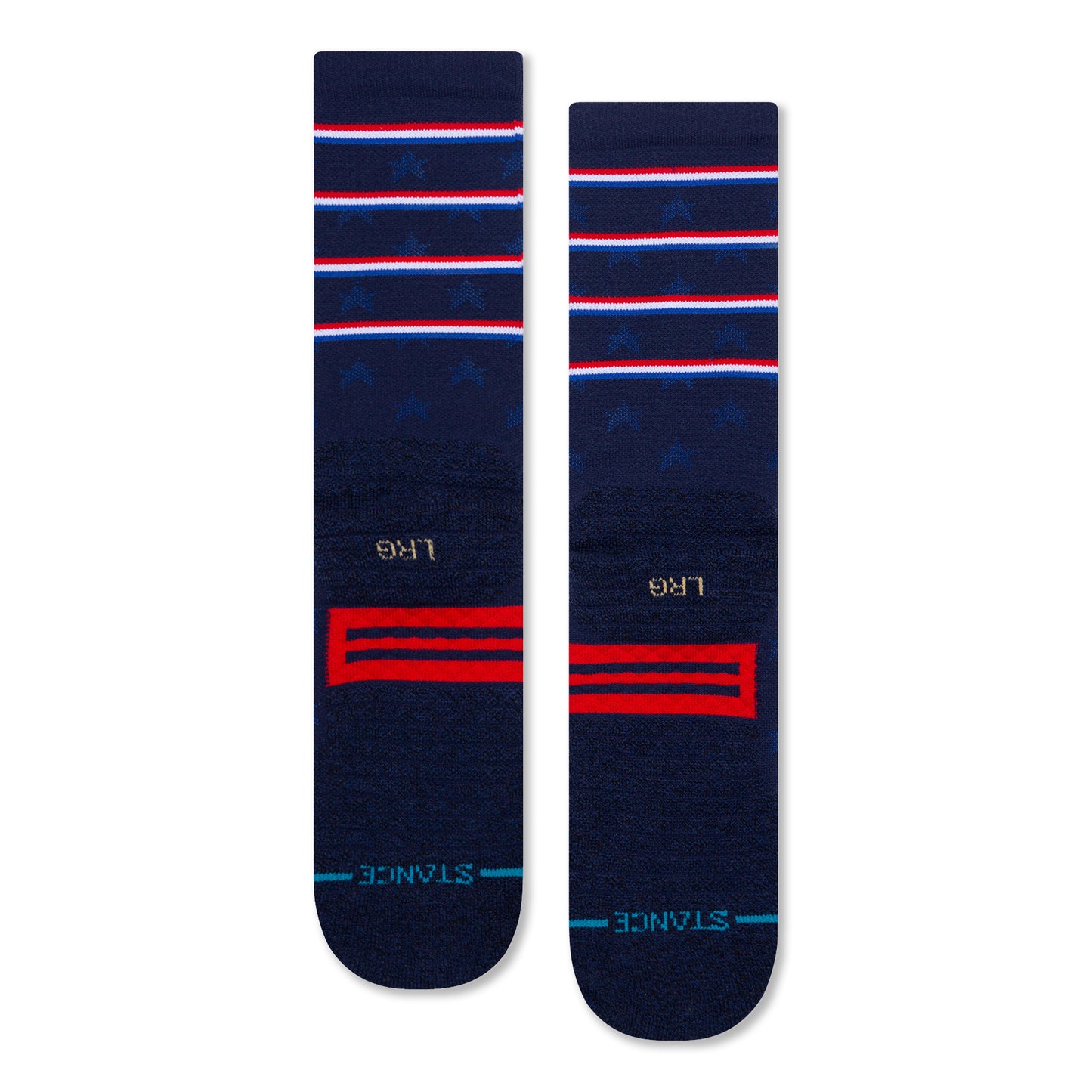 Stance Independence Crew Socks (Medium, Navy)