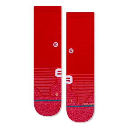 Stance Versa Crew Socks (Medium, Red)