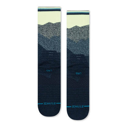 Stance 4 Peaks Crew Socks (Medium, Navy)