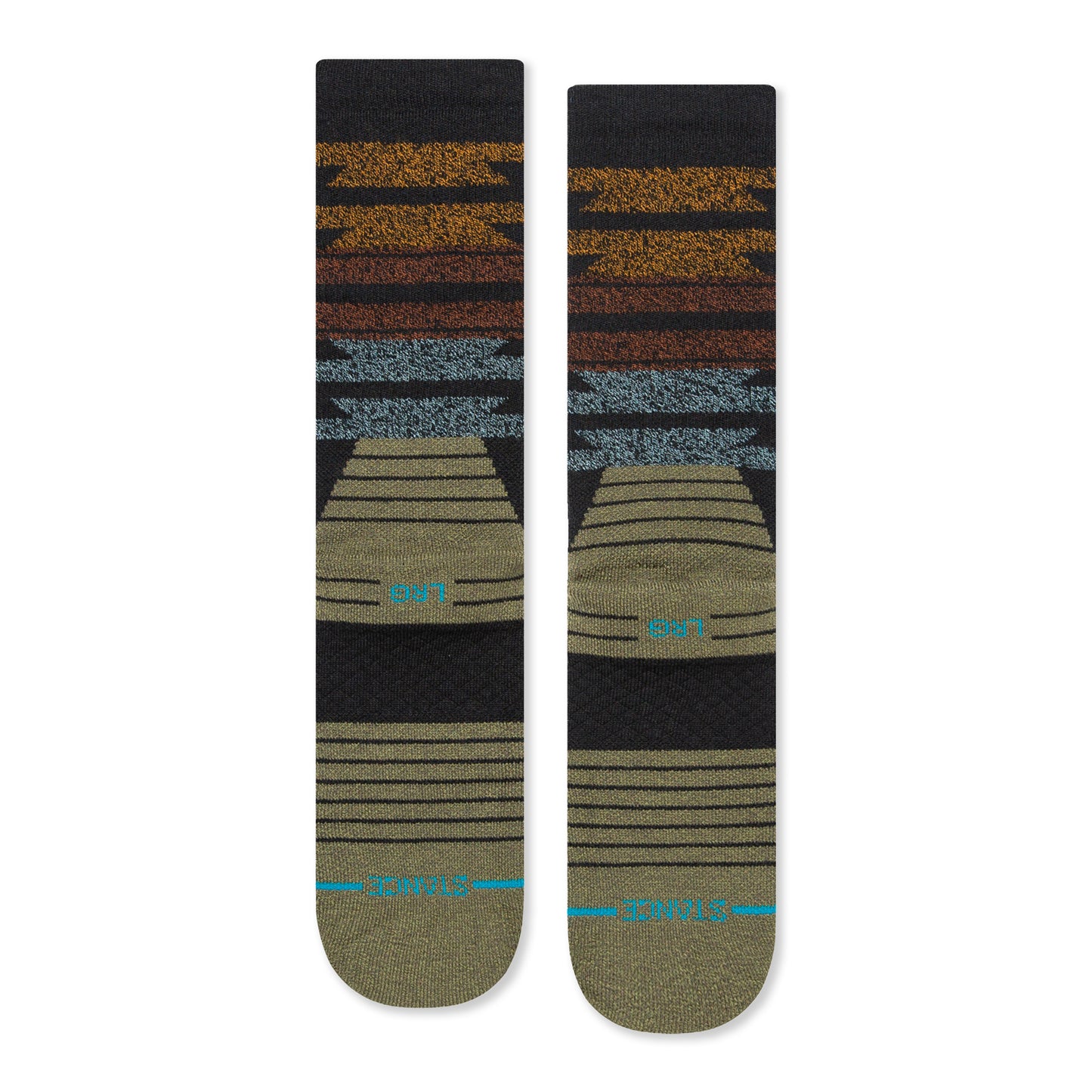 Stance Blanket Statement Crew Socks (Small, Black)