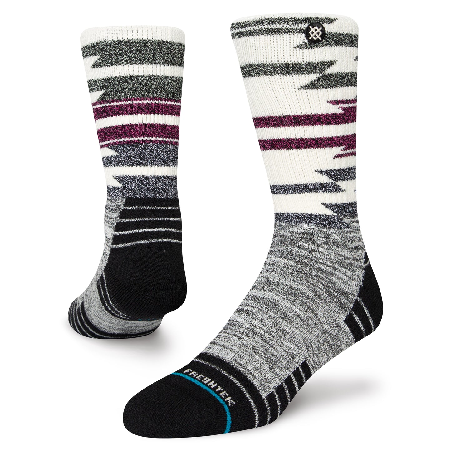 Stance Blanket Statement Crew Socks (Medium, Off White)