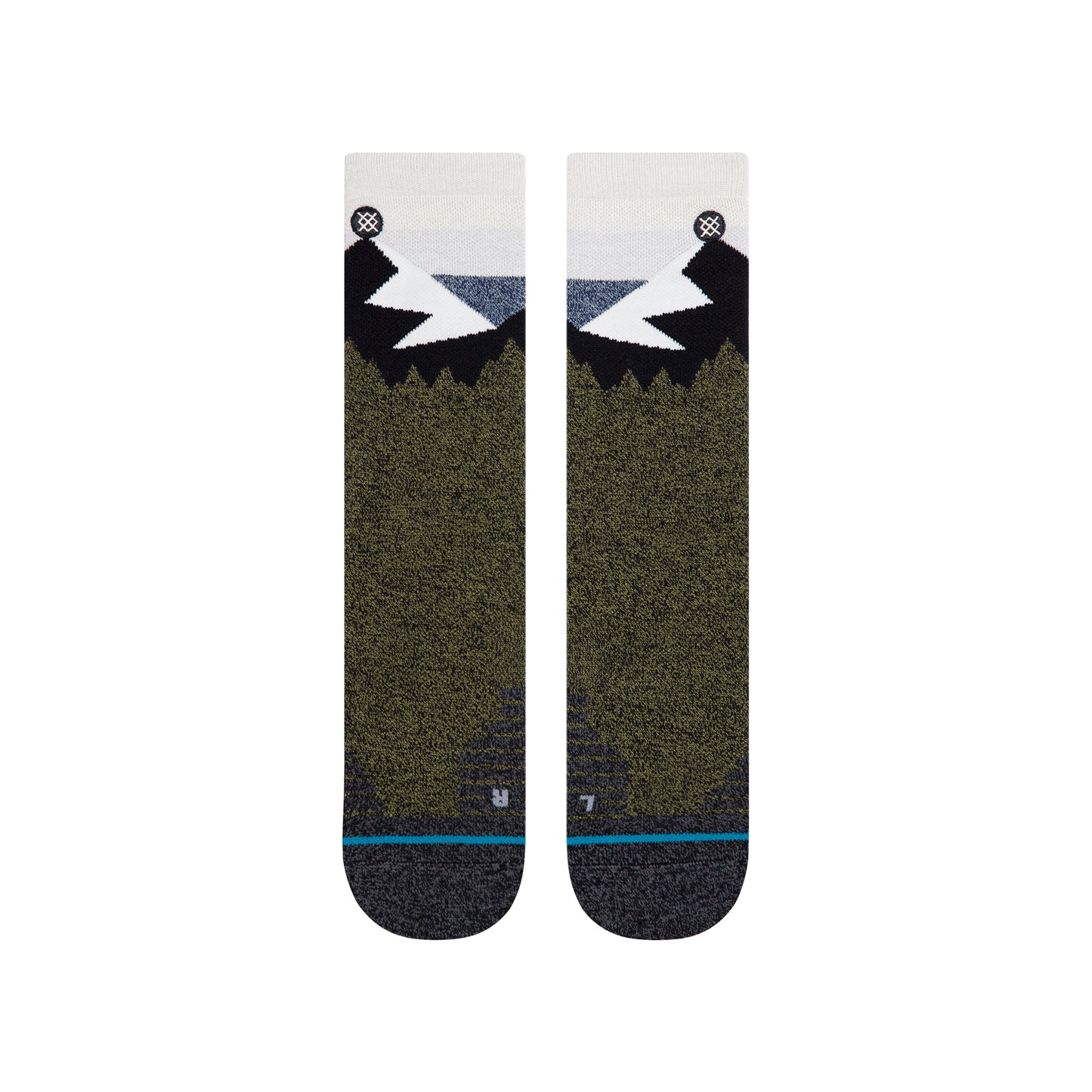 Stance Divided Crew Socks (Large, Blue)