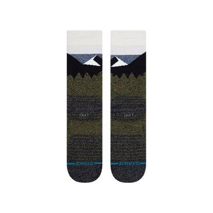 Stance Divided Crew Socks (Medium, Blue)